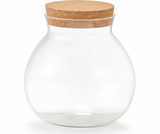 Zeller Objemná sklenice s korkem, 1050 ml