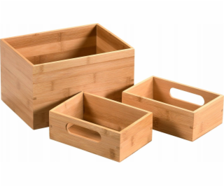 Kesper Sada 3 úložných boxů bambus, Kesper