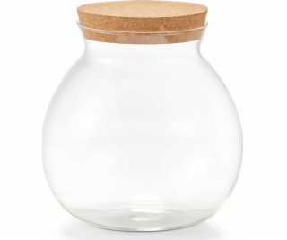 Zeller Objemná sklenice s korkem, 1700 ml