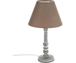 Atmosphera Stojací lampa s dřevěnou základnou, zajímavý d...
