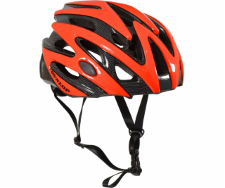Dunlop Nastavitelná cyklistická helma, červená s LED diod...