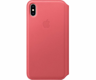 Apple Kožený kryt Folio pro iPhone XS Max – Dusty Pink – ...