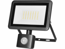 Orno LED světlomet FARO S s PIR 30W, 2400lm, IP44, 4000K, hliník + sklo