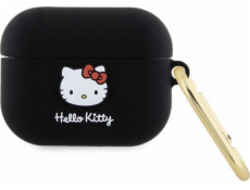 Sourcing Silikonový kryt na Airpods Pro s 3D hlavou kočky, černý/černý, Hello Kitty HKAP3DKHSK