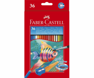 Faber-Castell Akvarelové tužky se štětcem 36 barev Faber-...