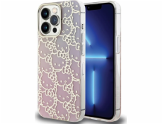Sourcing Hello Kitty HKHCP14XHCHPEP Pevný kryt IML Gradient Electrop Crowded Kitty Head růžový/růžový pro iPhone 14 Pro Max 6.7