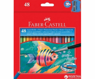Faber-Castell Akvarelové tužky se štětcem 48 barev Faber-...