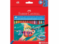 Faber-Castell Akvarelové tužky se štětcem 48 barev Faber-Castell (114448 FC)