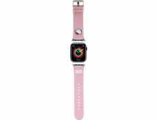 Hello Kitty Řemínek Hello Kitty s hlavičkou Kitty - řemínek na Apple Watch 38/40/41 mm (růžový)