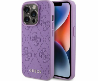 Guess Kožený kryt Guess 4G Stamped - iPhone 15 Pro Max (f...