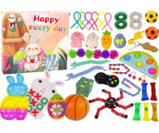 TRITON Velikonoční sada hraček LeanToys Fidget Toys Pop I...