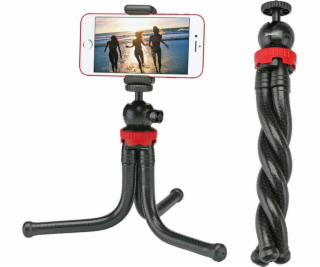 NoName Selfie tyč s trojnožkou, flexibilní, černá