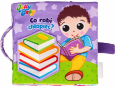 Jolly Baby Veselá kniha pro miminka Co dělá chlapec? 6m+ Jollybaby