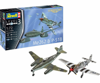 Revell Modelová stavebnice Me262 a P-51B