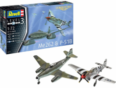 Revell Modelová stavebnice Me262 a P-51B