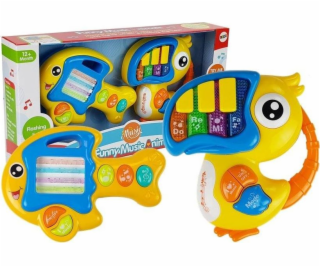 Lean Sport piano a kytara na baterie, papoušek ryba