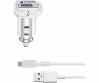 Cellular Line Sada autonabíječek Samsung 15W TYPE-C BÍLÁ