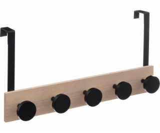 5five Dveřní věšák s 5 kovovými háčky, 50 cm