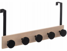 5five Dveřní věšák s 5 kovovými háčky, 50 cm