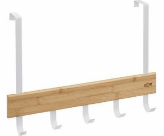 5five Věšák na ručníky pro dveře do tloušťky 2 cm, 5 háčků