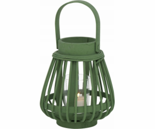 Boltze Bambusová lucerna Ilvie, 16 cm, čajová svíčka