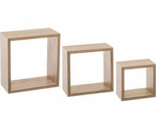 5five Sada tří dekorativních nástěnných polic CUBE S - ba...
