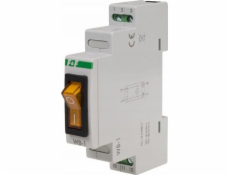 F&F F&F WB-1Y 16A 1NO 230V AC dvoupolohový spínač se žlutým podsvícením na DIN lištu
