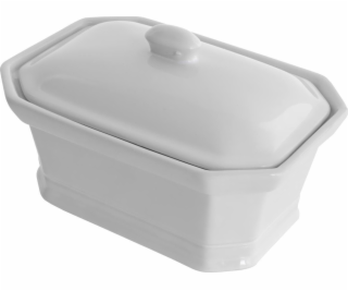 Secret de Gourmet Keramická zapékací mísa MINI s víkem, bílá