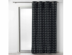 Douceur d`Interieur Zatemňovací závěs LETIKO, 140 x 240 cm, černý s potiskem