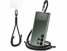 Spigen Spigen Universal Strap Set Crossbody & Wrist - Poutko na telefon na rameno + zápěstí (černé)