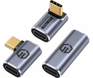 Graugear USB adaptér GRAUGEAR 40Gbps USB-C adaptér hliník...