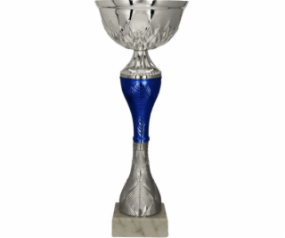 Victoria Sport Stříbrno-modrý kovový hrnek