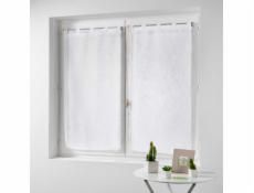 Douceur d`Interieur Krátký kuchyňský závěs HALTONA, 60 x 160 cm, bílý, 2 kusy