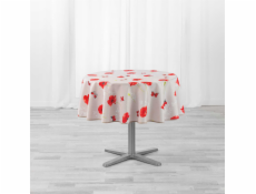 Douceur d`Interieur Kulatý ubrus do interiéru SWEET POPPY, Vlčí máky, O 180 cm