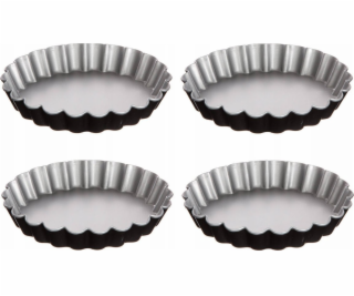 5five Kovové formy na tartaletky O 12 cm, 4 ks.