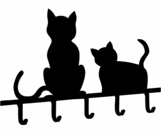 Maximex Věšák na klíče Cats - sada 5 háčků