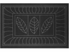Douceur d`Interieur Gumová rohožka do interiéru FEUILLES, 45 x 75 cm