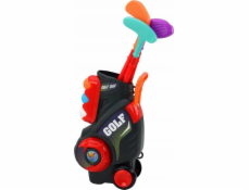 LeanToys Dětský minigolfový set s vozíkem na kolečkách