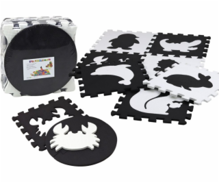 LeanToys Měkká podložka na puzzle kontrastní, vzdělávací,...