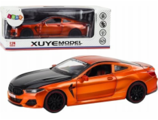 LeanToys Sports Car Metal Friction Drive Otevírací prvky 1:24 Oranžová