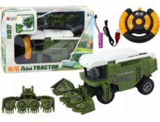 LeanToys Zemědělský kombajn RC Zemědělský stroj na dálkové ovládání Zelený