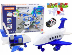 LeanToys Interaktivní letadlo Skládací policejní stanice 2v1 DIY