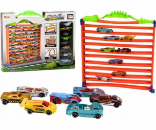 LeanToys Garážová parkovací dráha pro autodráhu 2v1 Pruži...