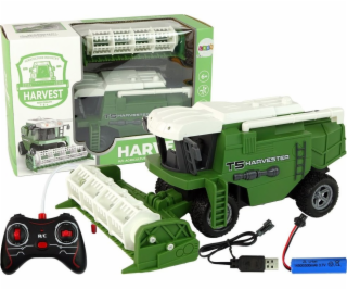 LeanToys Zemědělské vozidlo Sklízeč R/C 29 cm Zelená
