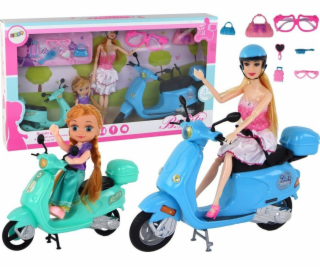 LeanToys Příslušenství k sadě panenky s dětskou koloběžkou