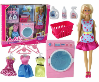 LeanToys Sada příslušenství pro panenky Anlily do pračky,...