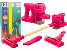 LeanToys Hračka na vysavač svítí, zní růžově