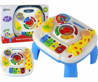 LeanToys Vzdělávací interaktivní 2v1 stolek pro batolata ...