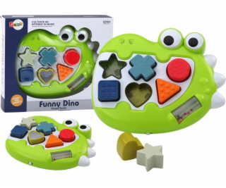 LeanToys Senzorická hračka s dinosaury, hrající melodie, ...