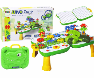 LeanToys Kufr na stůl DIY sada puzzle bloky dinosaurus šr...